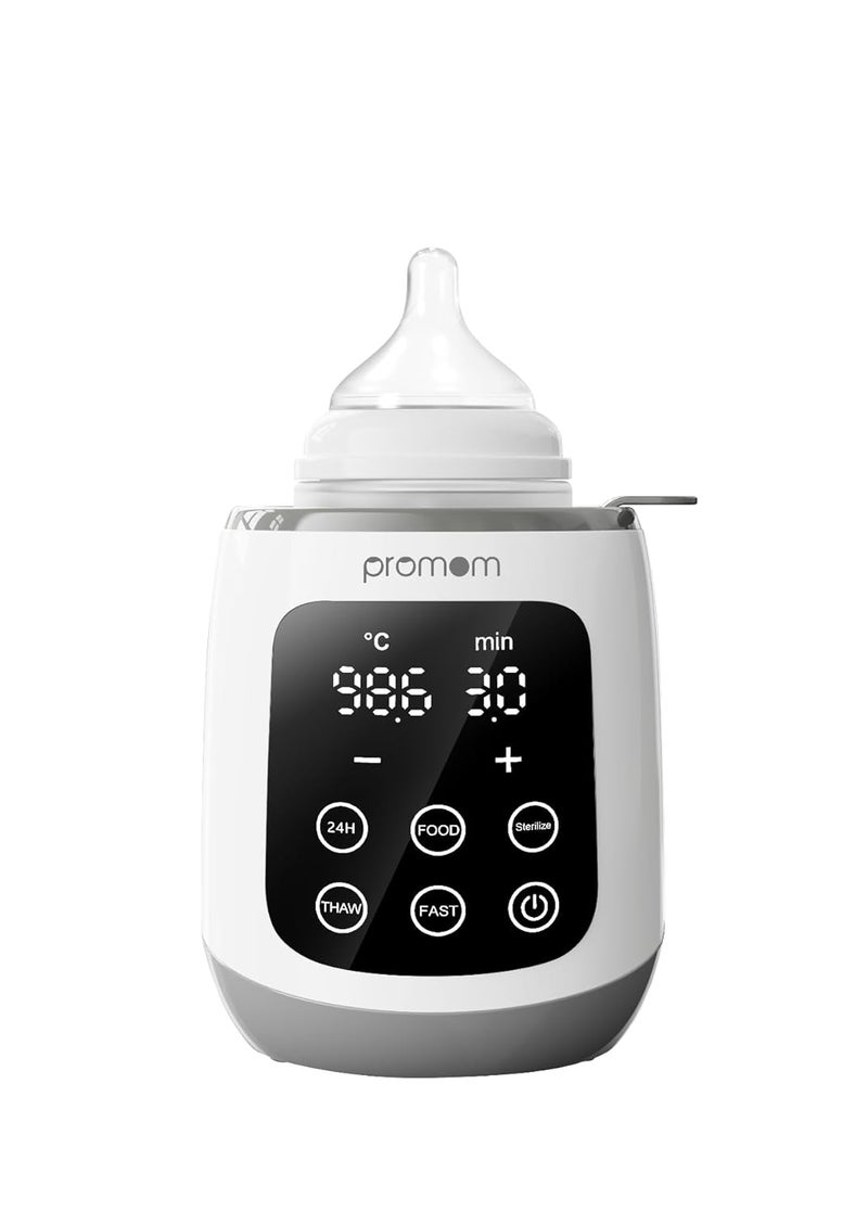 PROMOM Baby Bottle Warmer|10-in-1 Fast Baby Food Heater&Thaw BPA-Free Milk Warmer with IMD LED Display Accurate Temperature Control for Breastmilk or Formula for Bottles,multicolor, Pack of 1 - Image 2