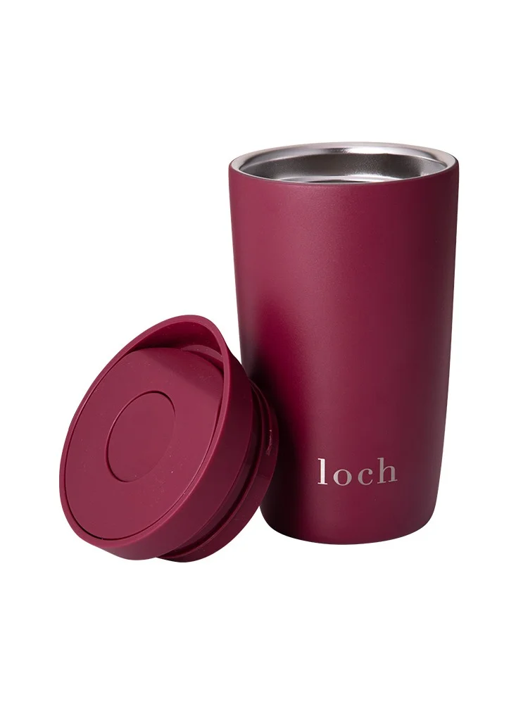 LOCH Push Button Mugs - Maroon Red