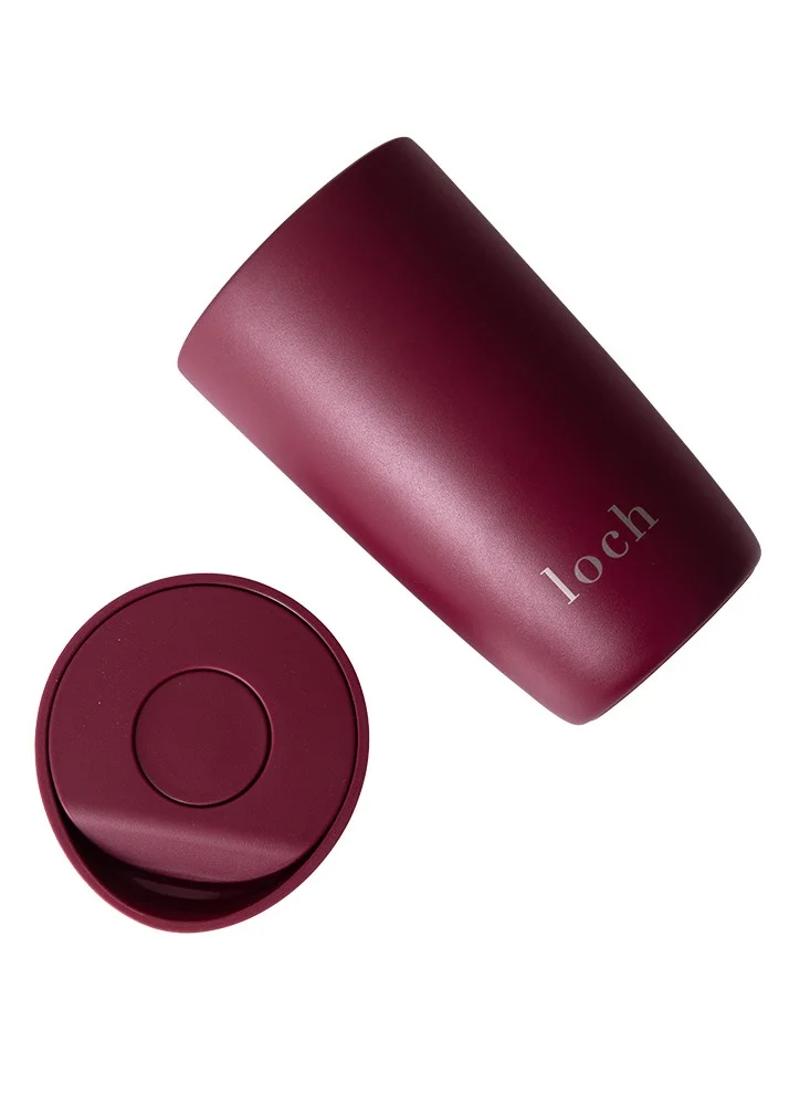 LOCH Push Button Mugs - Maroon Red