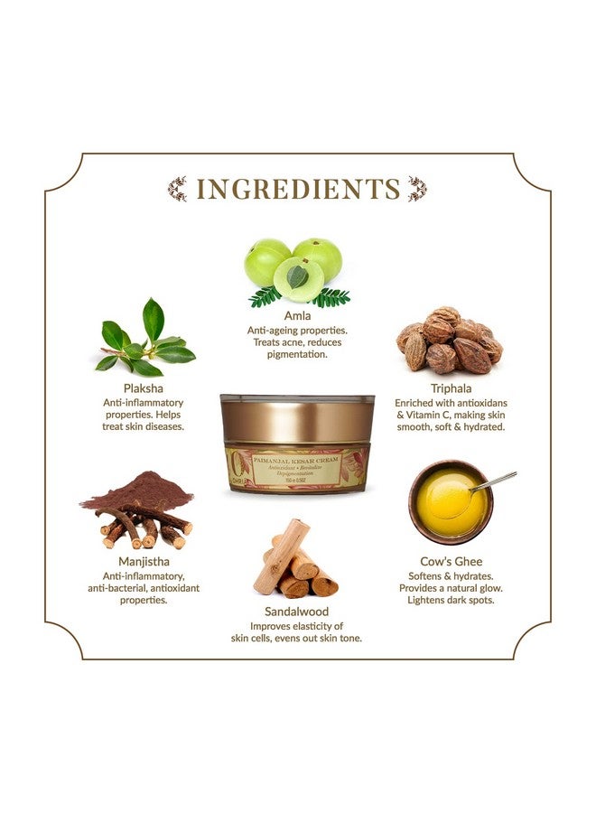 OHRIA Ayurveda Paimanjal Kesar Cream | Revitalise & Nourishment | Enriched With Turmeric, Saffron & Sandalwood | For All Skin Types - 15G - Image 5