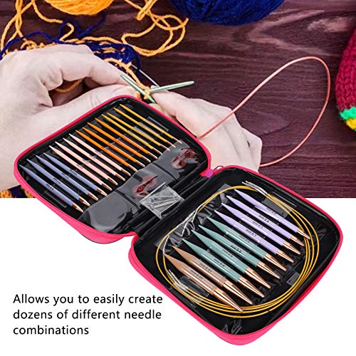 Garosa 13-Piece Interchangeable Circular Knitting Needle Set, Size 2.75mm to 10mm, Professional Knitting Tools - Image 5
