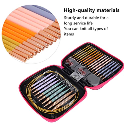 Garosa 13-Piece Interchangeable Circular Knitting Needle Set, Size 2.75mm to 10mm, Professional Knitting Tools - Image 3