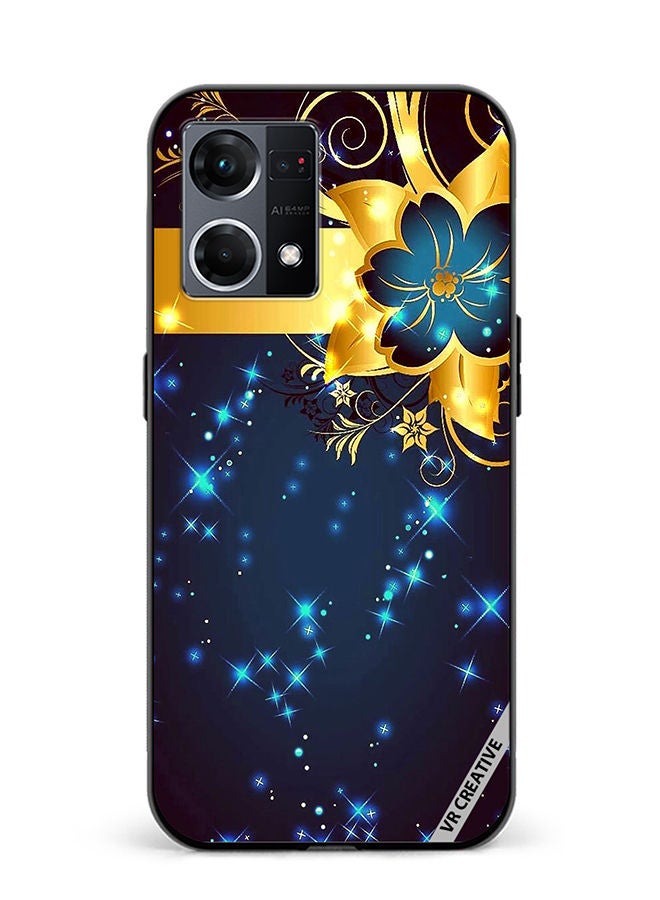 VR CREATIVE Protective Case Cover For Oppo Reno8 4G Flower Design Multicolour - Image 1