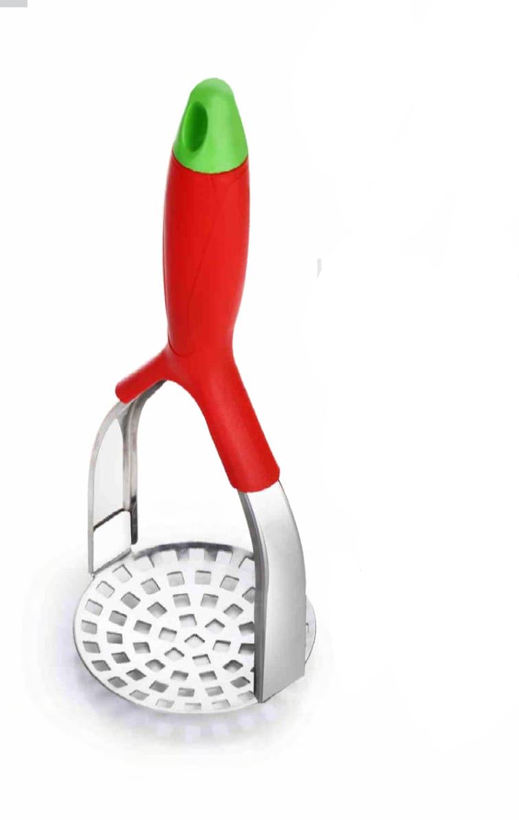 Makekartzcom Masher for PotatoVegetablePav Bhaji Stainless Steel Pack of 1