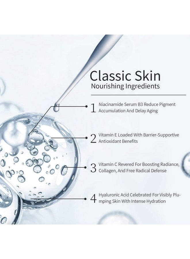 HKH Vitamin C Serum For Face Anti Aging Serum With Hyaluronic Acid Supplements Vitamin E Reduces Wrinkles Dark Spot Remover For Face Retinol Serum For Face Face Serum For Women - Image 3