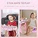Bettina 37 Key Kids Piano Keyboard Toy with Stool Pink Toddler Piano Toy Electronic Musical Instrument Keyboard Toys Girls Birthday Gift for Ages 37 - Image 4