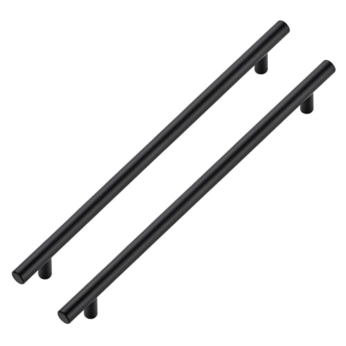 JOY DECOR 20 Pack Cabinet Handles Black Cabinet Pulls 10 in Hole Center Kitchen Hardware Stainless Steel T Bar Handles for Dresser Drawers - Image 1