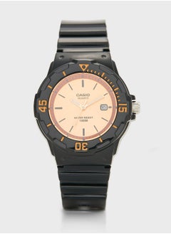 Pu Strap Analog Watch