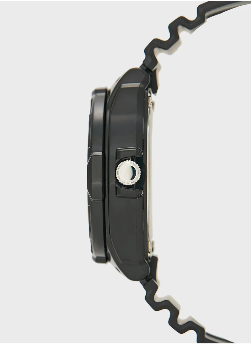 CASIO Pu Strap Analog Watch