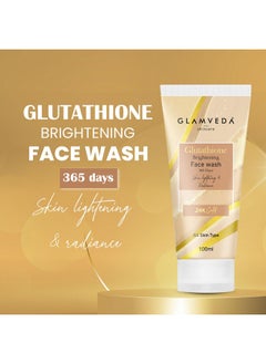 Glamveda Glutathione 24K Gold Face Wash Lightens Skin Tone Enhances Natural Radiance Glow Booster For All Skin Types Sls & Paraben Free 100 Ml  - Image 2