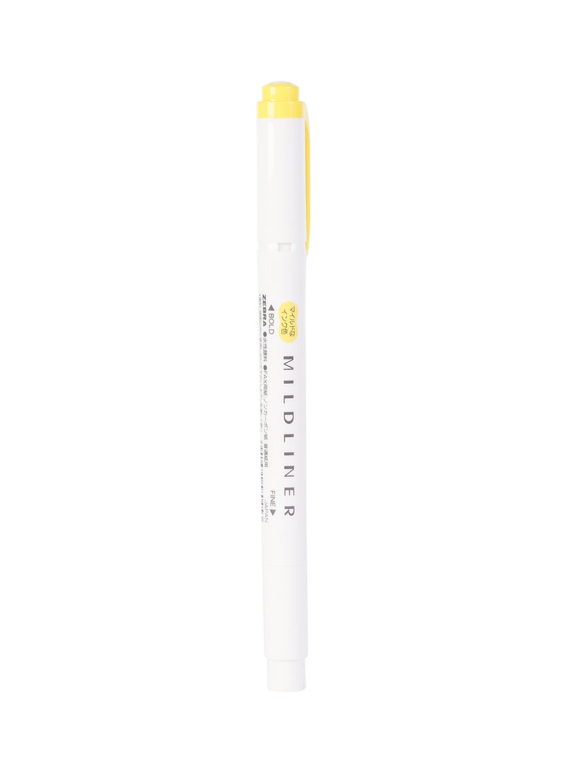 ZEBRA Mildliner Double Sided Highlighter , for Journal Planner , marking dictionary, Note Taking , drawing illustrations , Pack of 10 Yellow Highlighters  - Image 3