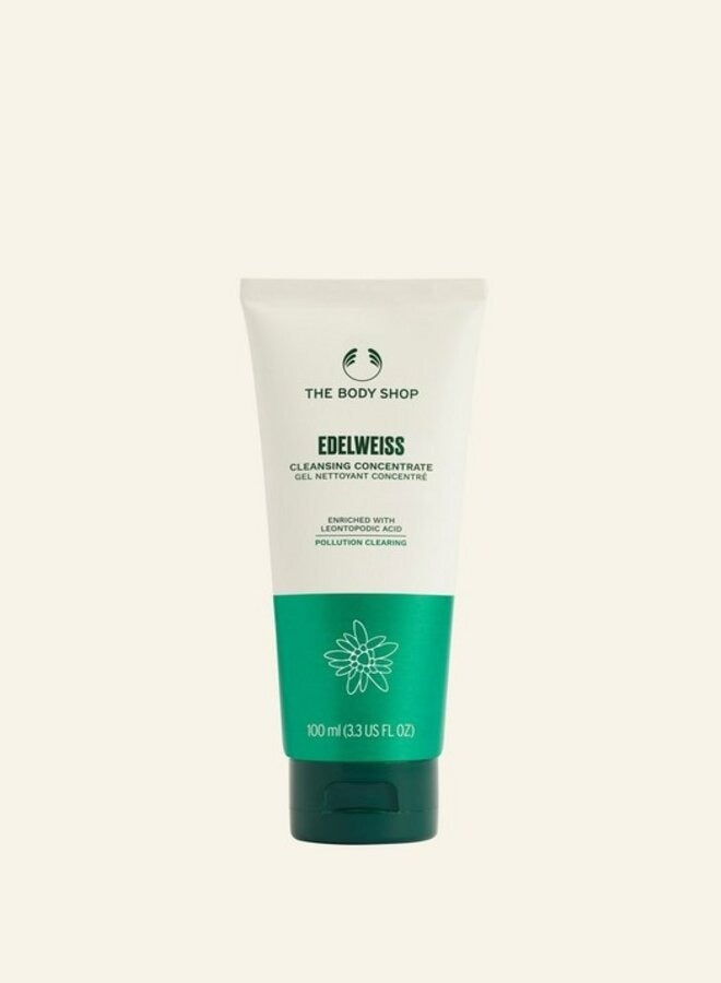 THE BODY SHOP Edelweiss Cleansing Concentrate – Daily Face Cleanser for All Skin Types | Purifies, Renews & Awakens Skin | Enriched with Antioxidant Edelweiss, 100 ml - Image 1