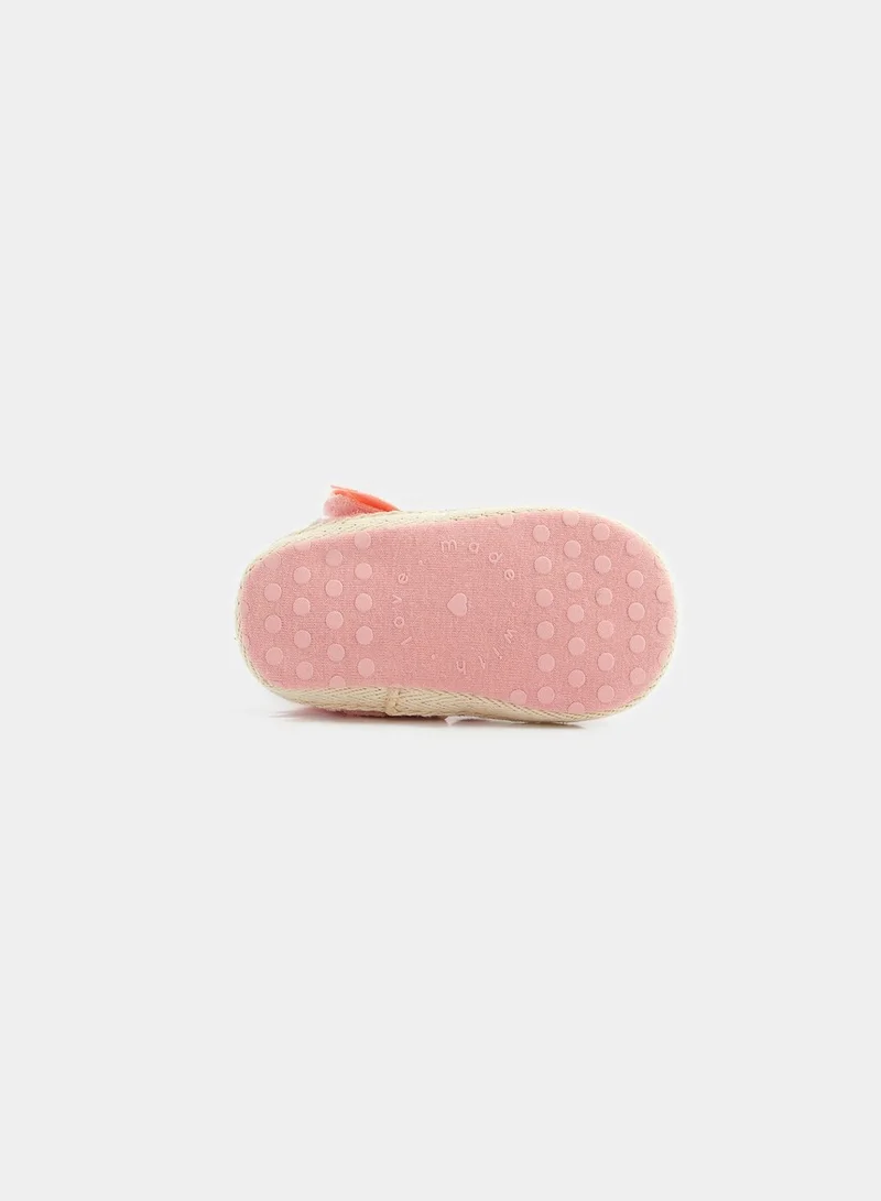 mothercare Pink Bow Pram Shoes