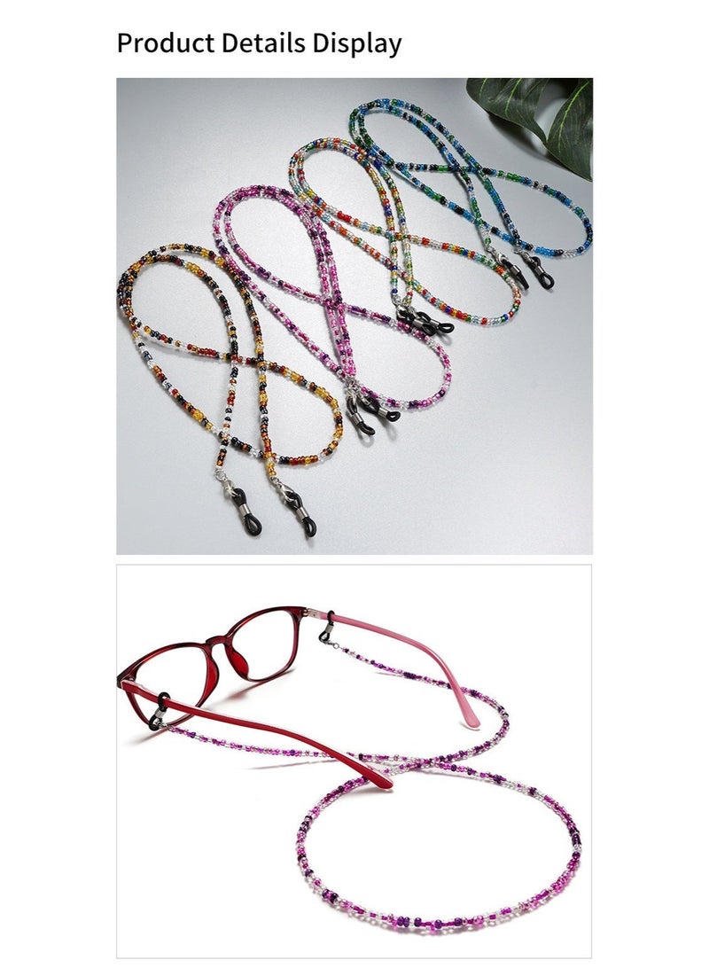 Beaded Elegant Eyeglasses Chain Strap Necklace Glasses Reading Eyeglasses Holder Strap Cords Mask Lanyards Eyeglasses Accessory - Image 3