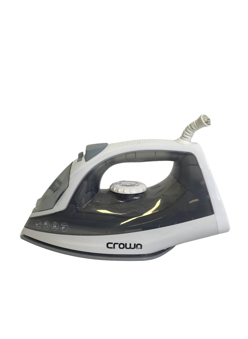 Crownline Steam Dry & Steam Iron With Ceramic Soleplate And Advanced Steam Functions 200 ml 1800 W SI-407 Grey - Image 5