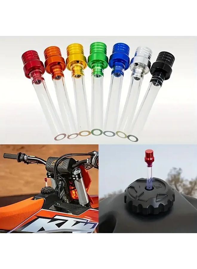 Universal Blue Off Road Motorcycle Fuel Vent Durable Aluminum Valve ATV Accessory - Image 1