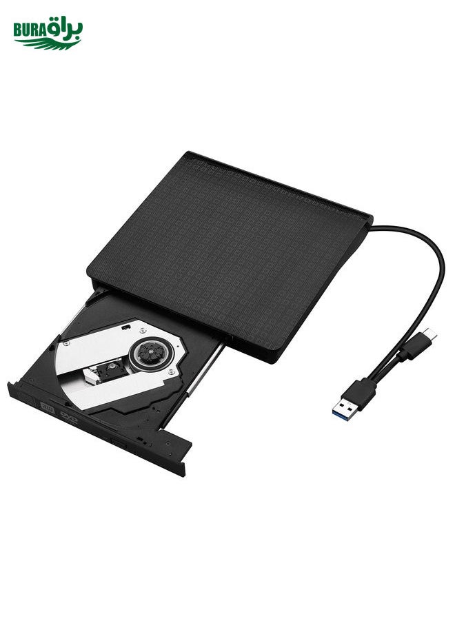 BURAQ USB 3.0 Type-C Slim Optical Drive Burner External DVD ROM RW CD Writer for Desktop Laptop PC  - Image 2
