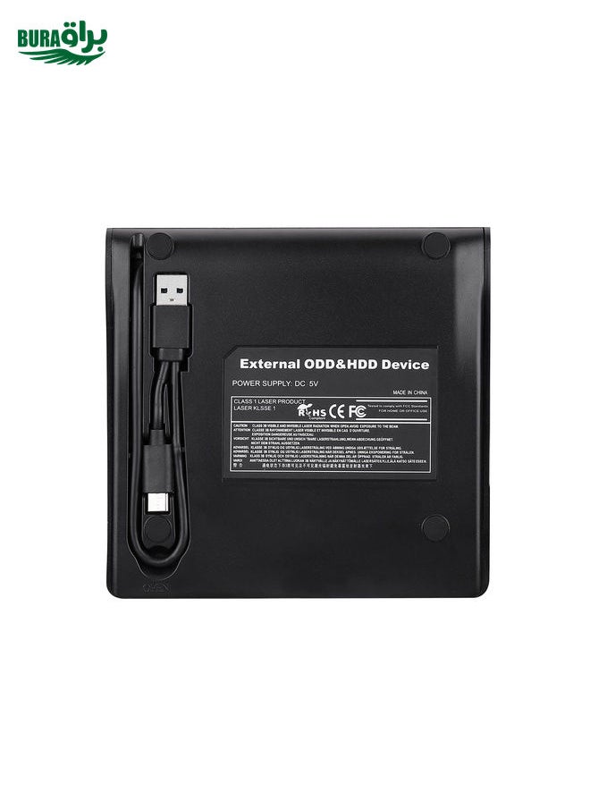 BURAQ USB 3.0 Type-C Slim Optical Drive Burner External DVD ROM RW CD Writer for Desktop Laptop PC  - Image 4
