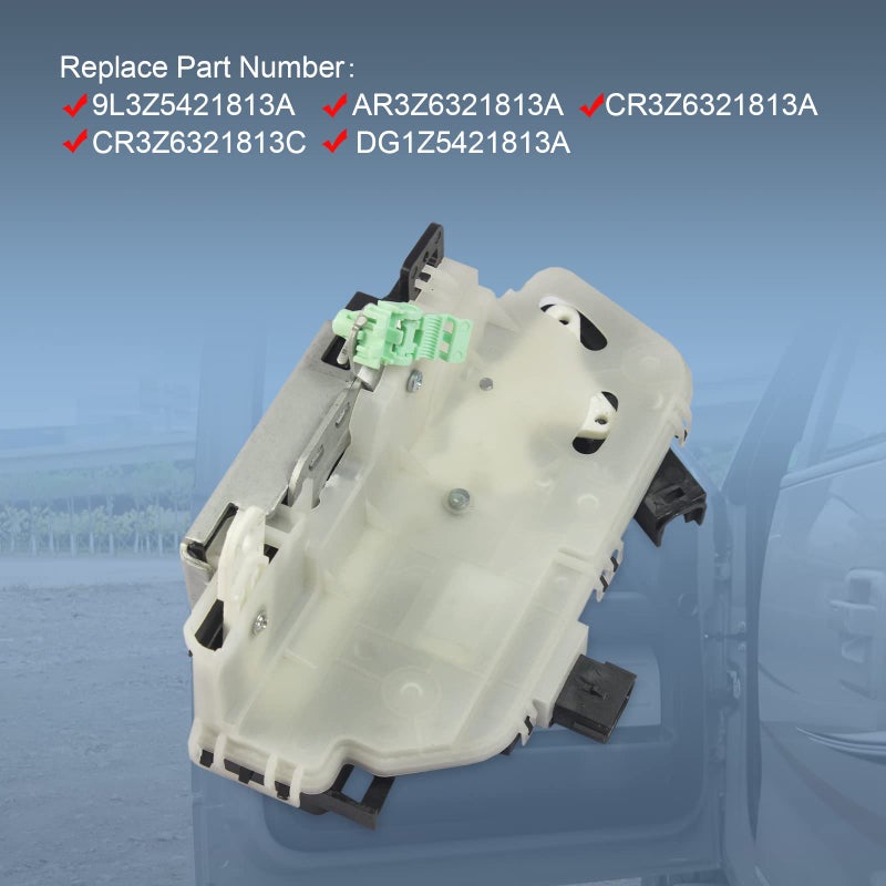 DICMIC Front Left Driver Side Door Lock Latch Actuator Compatible with 2011-2019 Ford Explorer 2009-2014 Ford F-150 2010-2014 Ford Mustang 2010-2014 Lincoln Mark LT Replace# 9L3Z5421813A - Image 3