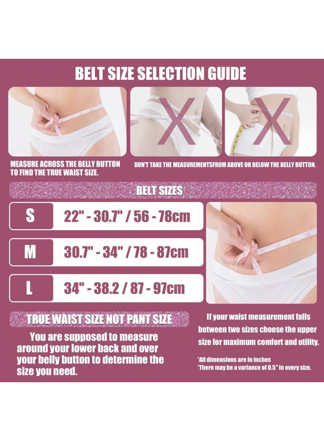 Jaffick Weight Lifting Belt For Ladies (4" Wide) Sparkling Pink embroidery Leather Gym Belts Lower Waist Back Support For Women Fitness Squat Deadlift Cross Training Gym Powerlifting Workout - Image 5