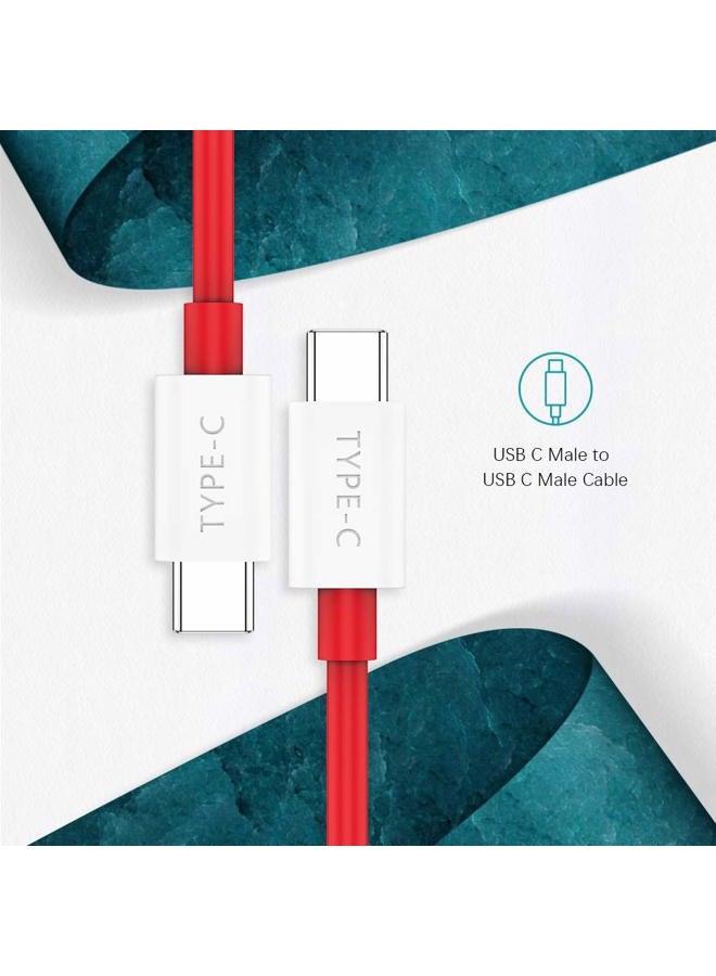 COOYA 65W Warp Charge Cable for OnePlus 9 Pro 8T Charging Cable USB C to USB C Cable Compatible for MacBook Air MacBook Pro 13 Inch 2020, 6.6FT Super Fast Charging Cord for Samsung S21 Ultra 5G S20 FE - Image 5