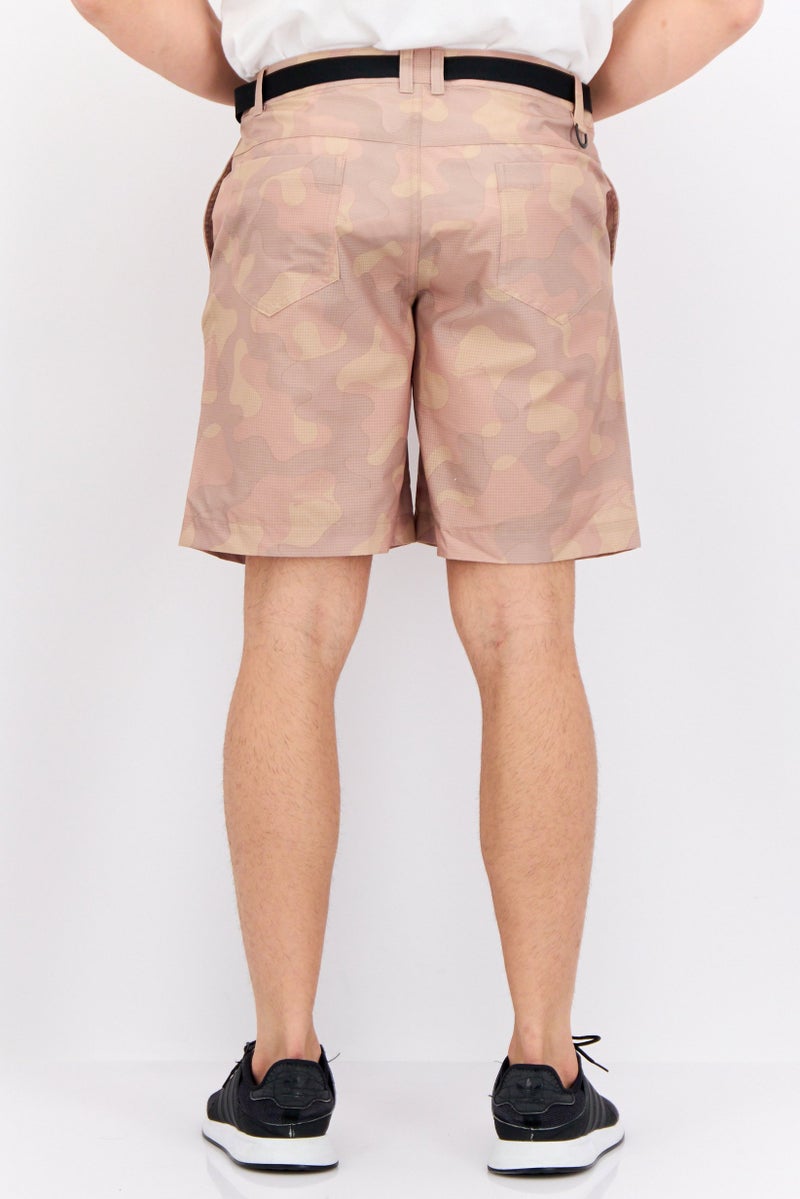 PUMA Men Sportswear Fit Belted Outdoor Shorts, Khaki Combo - Image 4