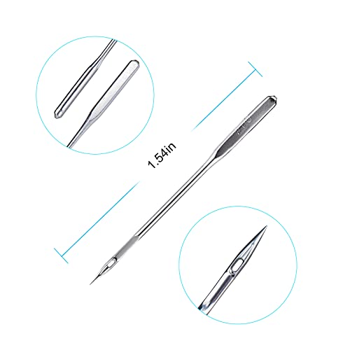 kidoom Sewing Machine Needles, 10 PCS Universal Sewing Machine Needle, Compatible with Singer, Brother, Janome, Varmax, Size HAX1 100/16 - Image 3