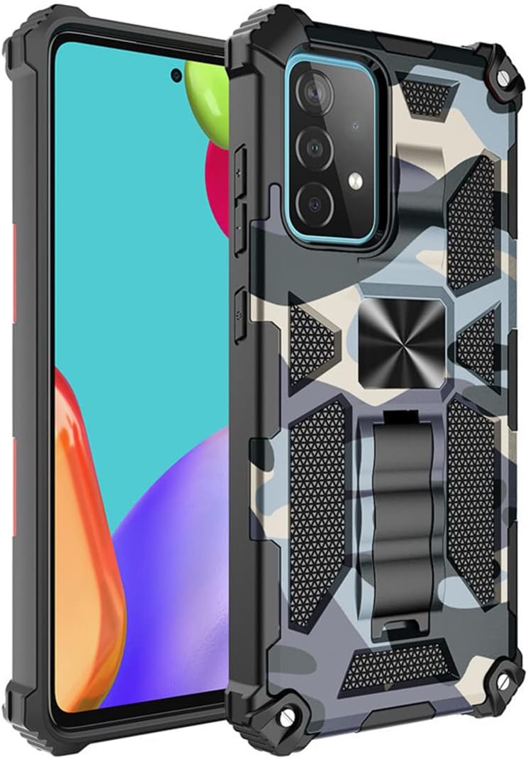 KASTWAVE Case For A13 5G/4G Case, Heavy Duty Shockproof Protection Military Grade Camouflage Built-In Magnetic Kickstand Stand Cover Case For Galaxy A13 5G/4G Case - Image 2