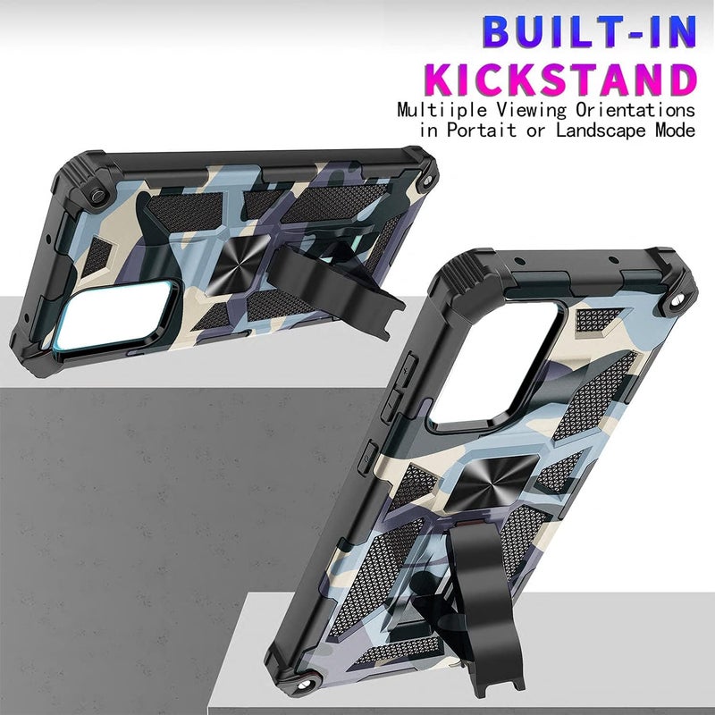 KASTWAVE Case For A13 5G/4G Case, Heavy Duty Shockproof Protection Military Grade Camouflage Built-In Magnetic Kickstand Stand Cover Case For Galaxy A13 5G/4G Case - Image 4