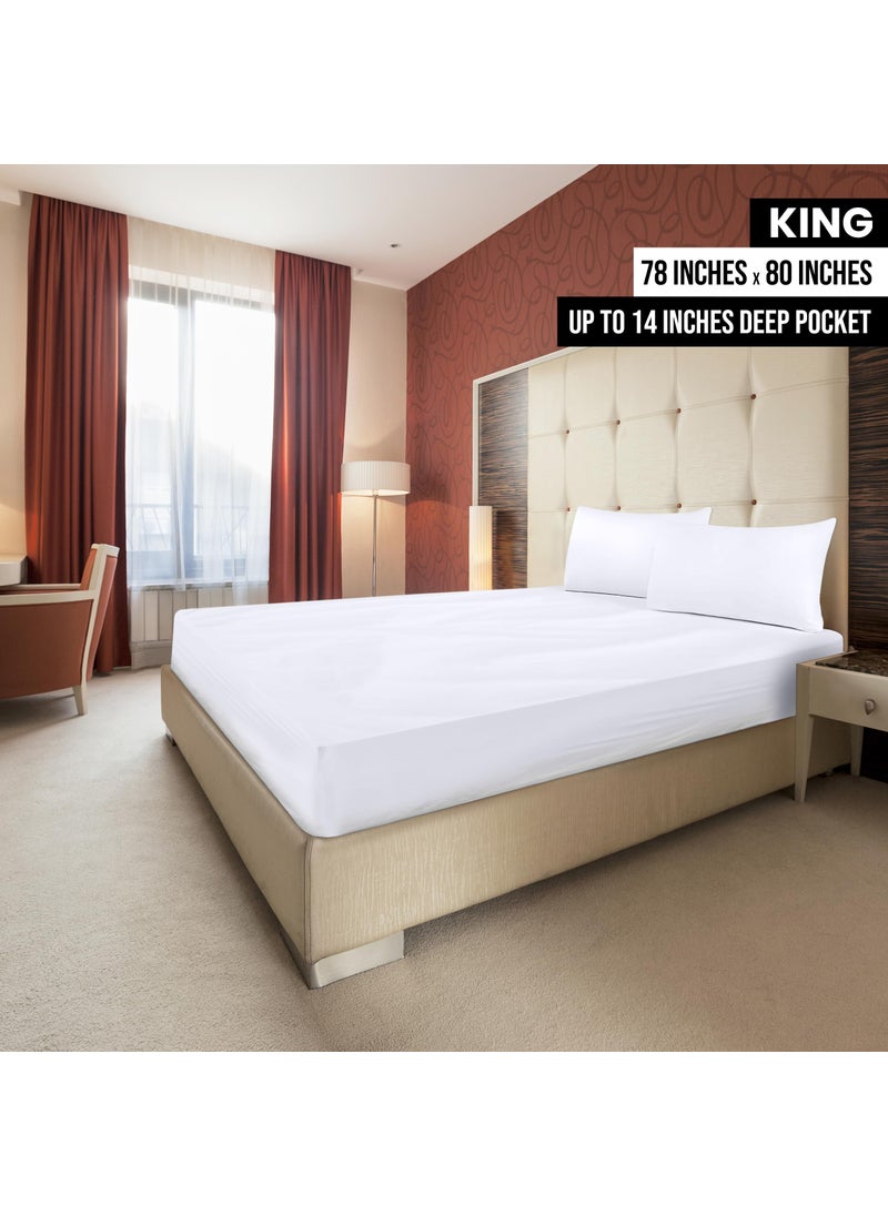 Utopia Bedding Utopia Bedding King Fitted Sheets - Bulk Pack of 2 Bottom Sheets - Soft Brushed Microfiber - Deep Pockets - Shrinkage & Fade Resistant - Easy Care (King  White)  - Image 2