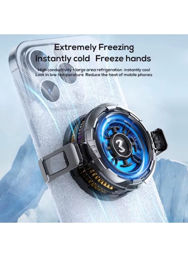 MEMO CX08 Magnetic Smartphone Cooler, 15 W Fast Cooling Semiconductor Radiator Fan for Gaming, Live Streaming & Vlogging – Ultra Quiet Heat Dissipation for iPhone 12/13/14/15 Series, Android Phones & iPad Tablets - Image 2
