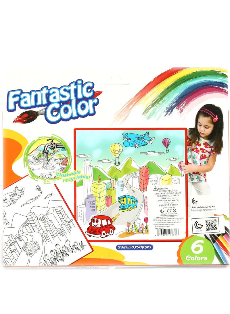 RONG FA Painting Mat With 6 Pens - Image 2