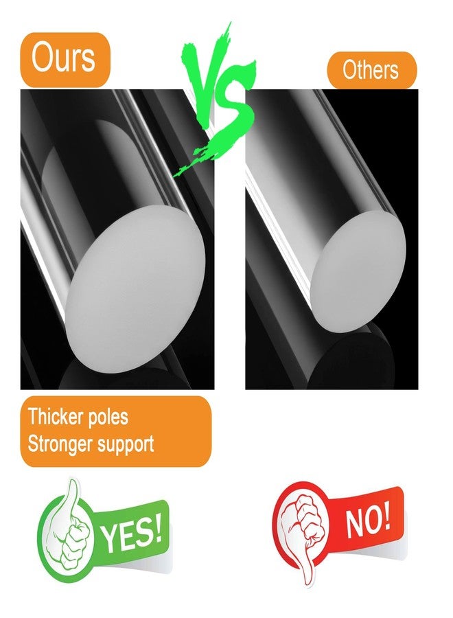 جوسالفا حامل كب كيك كبير من 5 طبقات من الأكريليك من جوسالفا، حامل كعكة زفاف دائري / برج كب كيك / حامل حلويات / طبق تقديم معجنات / حامل عرض طعام (5RF) - Image 5