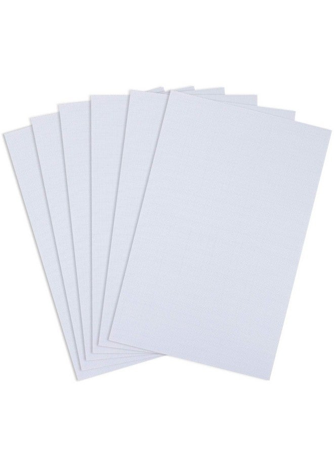 Similane 6 Pieces Aida Cloth 14 Count Cross Stitch Fabric White 12 By 18 Inch - Image 1
