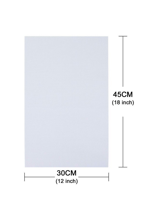 Similane 6 Pieces Aida Cloth 14 Count Cross Stitch Fabric White 12 By 18 Inch - Image 2