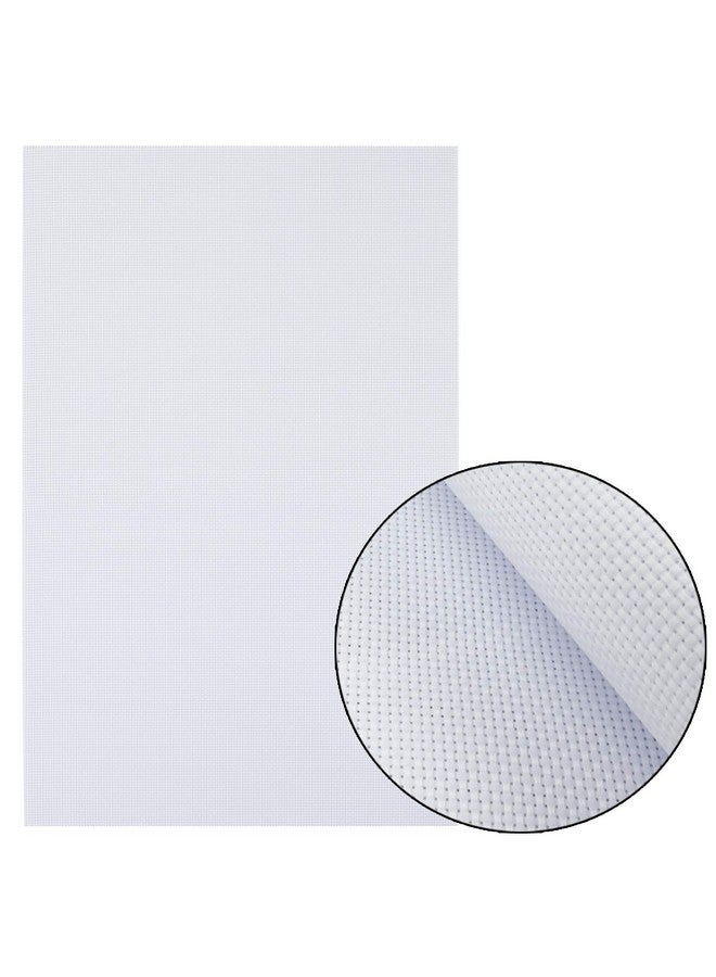 Similane 6 Pieces Aida Cloth 14 Count Cross Stitch Fabric White 12 By 18 Inch - Image 3