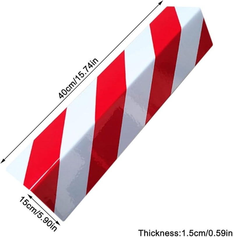 Red White Self Adhesive Wall Edge Protector Foam With Reflective Tape 40x15x1 5cm - Image 3