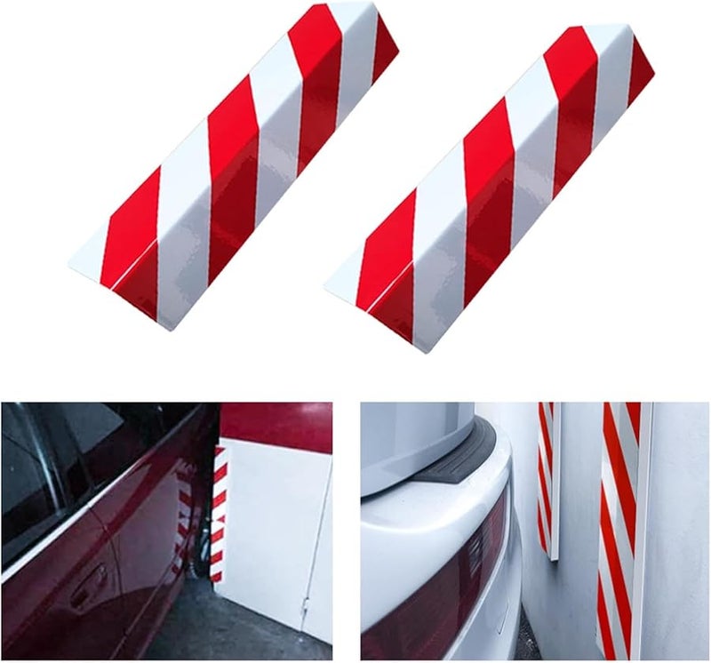 Red White Self Adhesive Wall Edge Protector Foam With Reflective Tape 40x15x1 5cm - Image 5