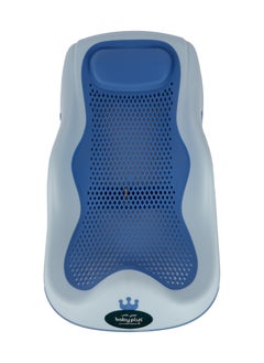 BABY PLUS Portable Baby Bath Tub Seat with Anti-Slip Edges | Hanging Shower Bath Tub with Comfort Design | Secure Baby Bather for Newborns and Infants, 0-12 Months, BLUE  - Image 2