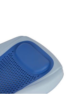 BABY PLUS Portable Baby Bath Tub Seat with Anti-Slip Edges | Hanging Shower Bath Tub with Comfort Design | Secure Baby Bather for Newborns and Infants, 0-12 Months, BLUE  - Image 4