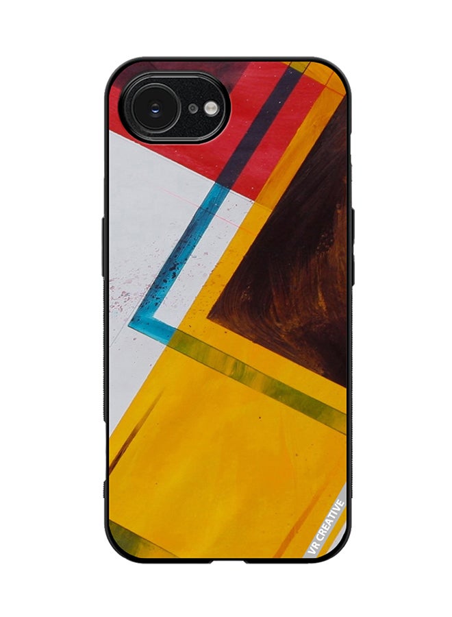 Protective Case Cover For Apple iPhone 16e Abstract Design Multicolour