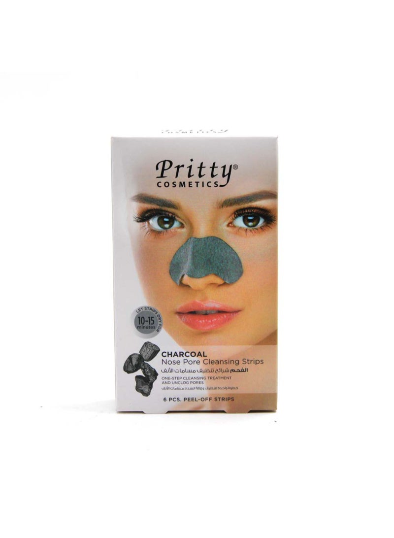 Pritty Nose Pore Strips Charcoal - 6 Pcs / Pack