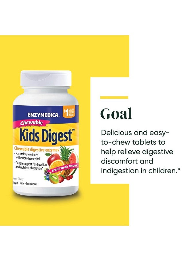 ENZYMEDICA - Kids Digest Chewable Digestive Enzymes 90 Count - Image 1