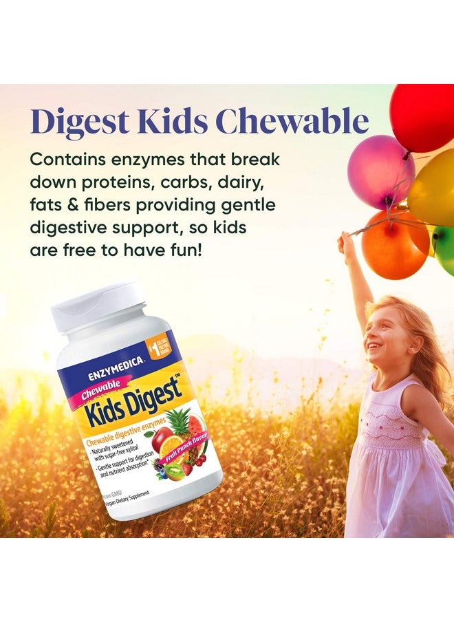 ENZYMEDICA - Kids Digest Chewable Digestive Enzymes 90 Count - Image 1