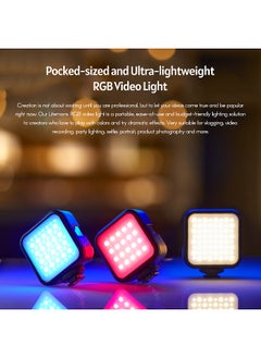 Godox LITEMONS LED6R RGB LED Video Light Rechargeable Mini Fill-in Light 3200K-6500K Dimmable 13 Lighting Effects Support Magnetic Adsorption with 3 Cold Shoe Mounts  - Image 4