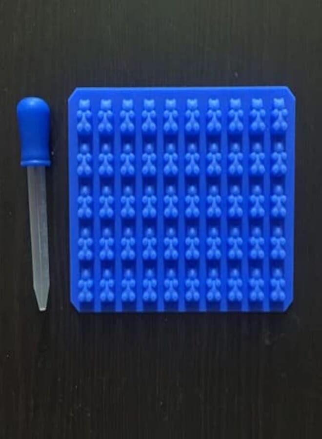Fresh Fresh Cake Molds - Silicone Forms Silicone Mold Gummy Bear Shape Bear Mould Jelly Bear Cake Candy Trays With Dropper Rubber Chocolate Maker 11% (Blue) 