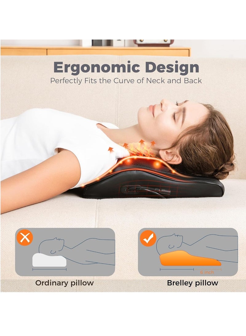 Y&D Massage Pillow Shiatsu Back Massager with Heat 3 Speeds 2 Massage Directions 8 Deep Tissue Kneading Nodes for Lower Back Neck Shoulders Muscle Pain Relief Use at Home Car - Image 2