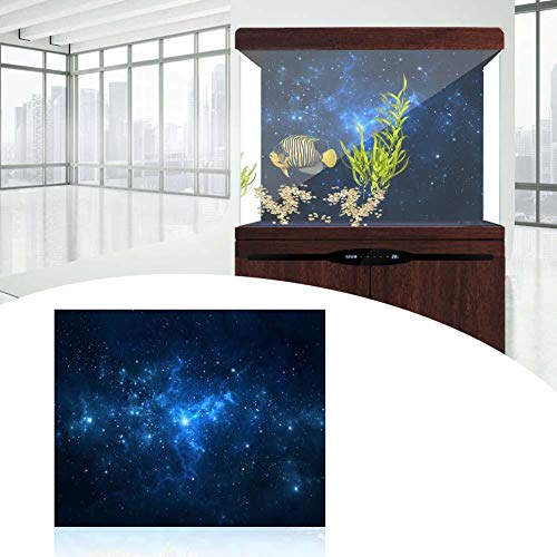 FILFEEL Aquarium Background Fish Decorations Pictures PVC Adhesive Poster Stars Backdrop Decoration Paper Cling Decals Sticker(76 * 30cm) - Image 4