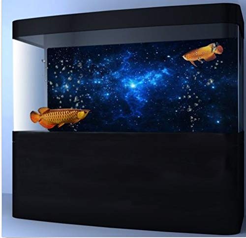 FILFEEL Aquarium Background Fish Decorations Pictures PVC Adhesive Poster Stars Backdrop Decoration Paper Cling Decals Sticker(76 * 30cm) - Image 5