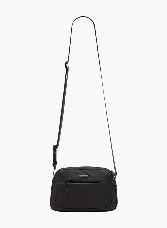 Wave Men Textured Crossbody Bag
